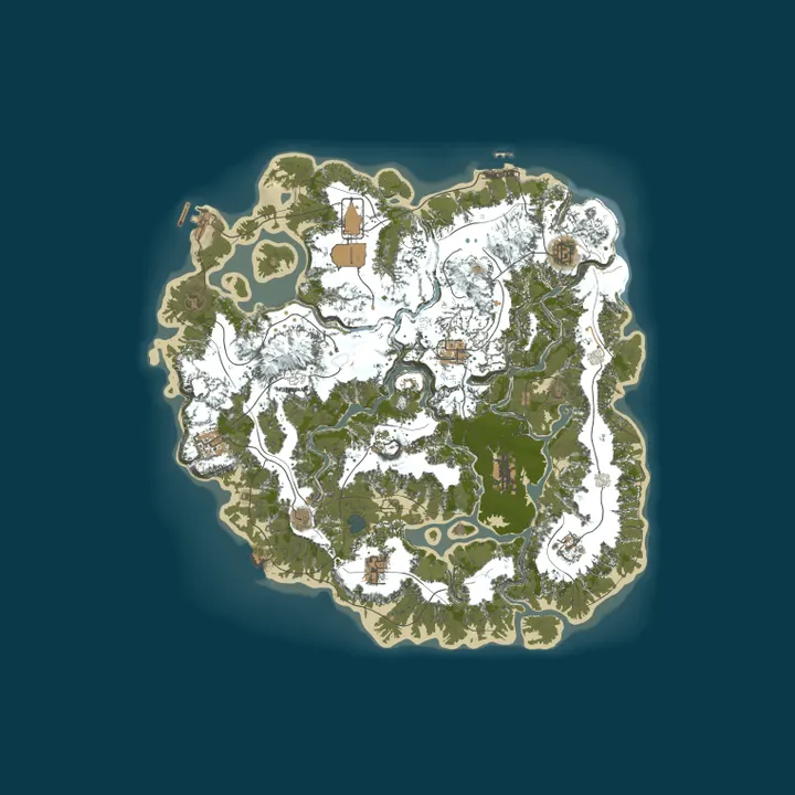 Map of The Frozen Forest 3x - Unlock Kits As You Level Up - 55 Ranks