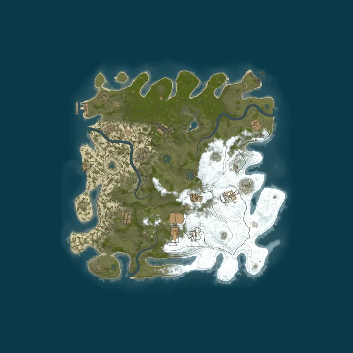 Map of [EU] RUSTERA #1 | X2 | TP | BattlePass | Wiped: 4 days ago