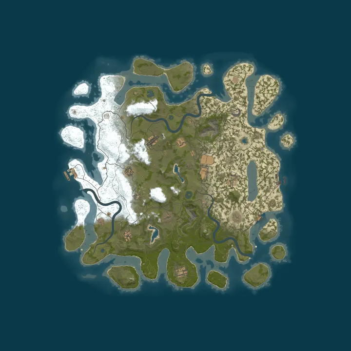 Map of Celestial Rust PvE 2 x10 RAIDABLE BASES|TP|HOMES|KITS|+MORE