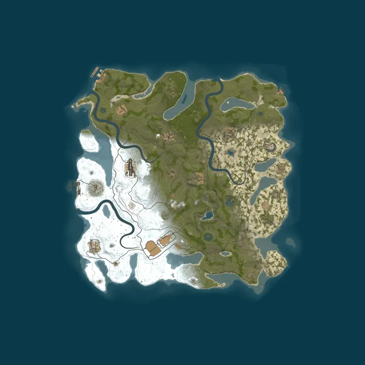 Map of РОССИЙСКИЙ | VANILLA 2x | НОВИЧОК | 01.10