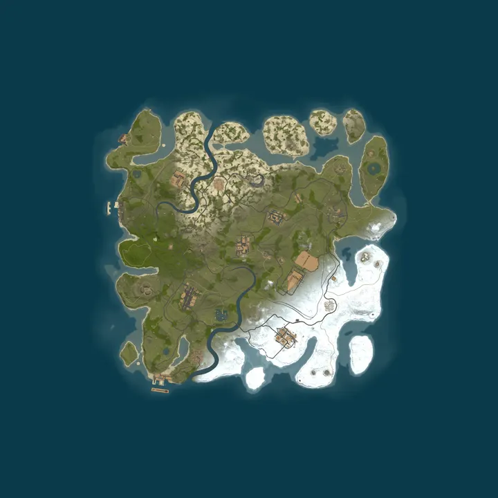 Map of RUST ISLAND | ДЛЯ НОВИЧКОВ | CLASSIC | 26.09