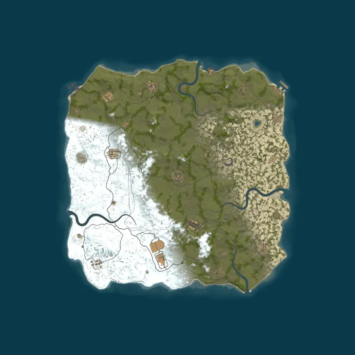 Map of MIRAGE RUST | MONDAY 2x | VANILLA+  | Wipe 12.10
