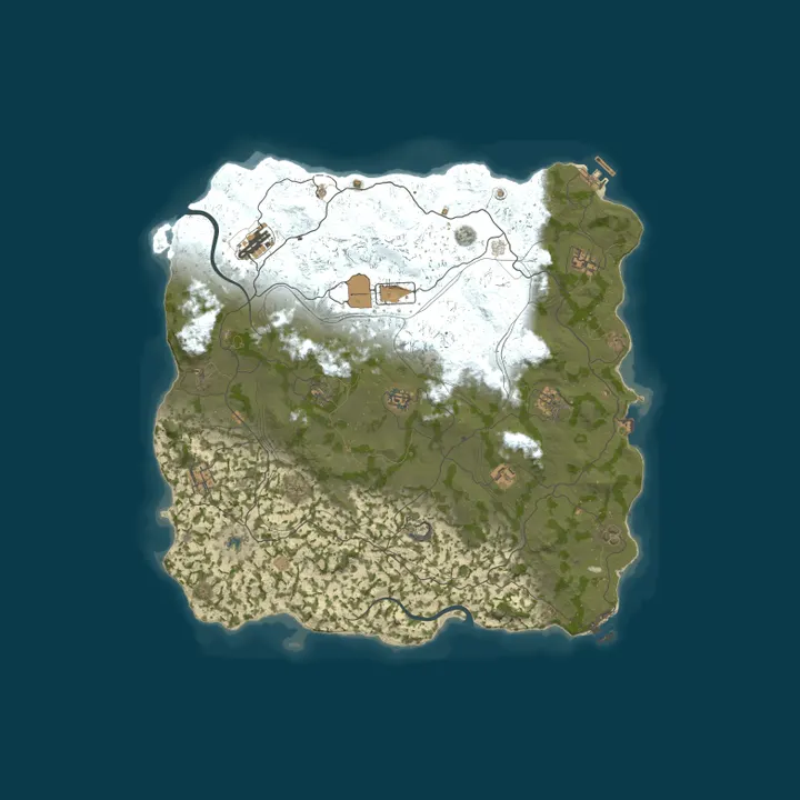 Map of MIRAGE RUST | MIDDLE 2x | VANILLA+  | Wipe 08.10