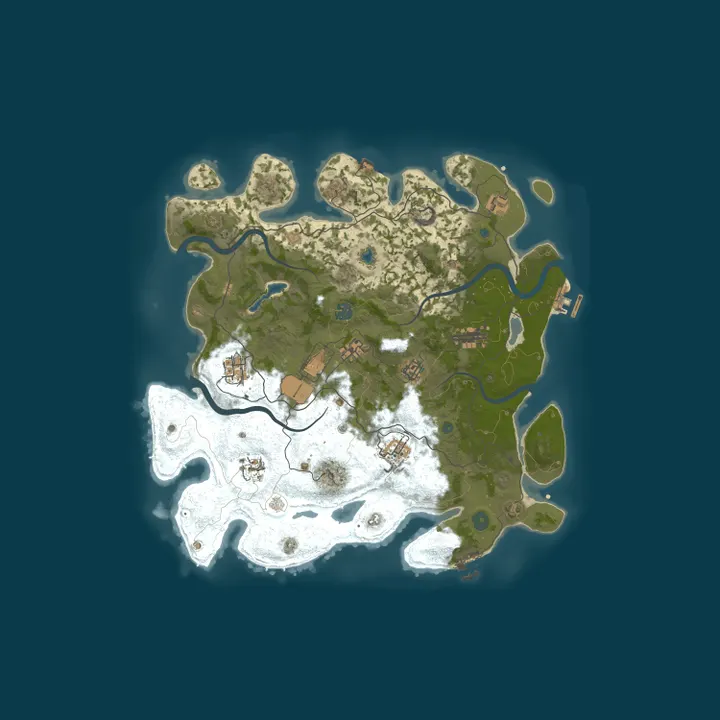 Map of [EU] AshRust 2x Monthly Solo/Duo/Trio | QoL/Loot+ | No BPs