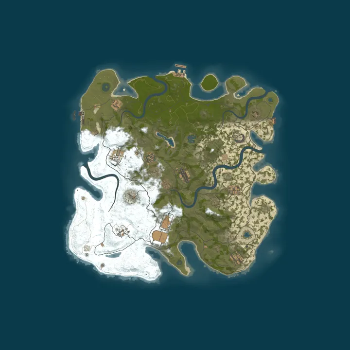 Map of Veenosso Rust Server