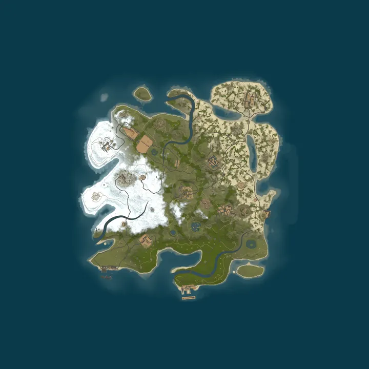 Map of [PVP] Gibberish Rust 10x Kits|Events|Backpacks