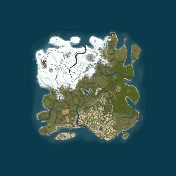 Map of LOST RUST PVE