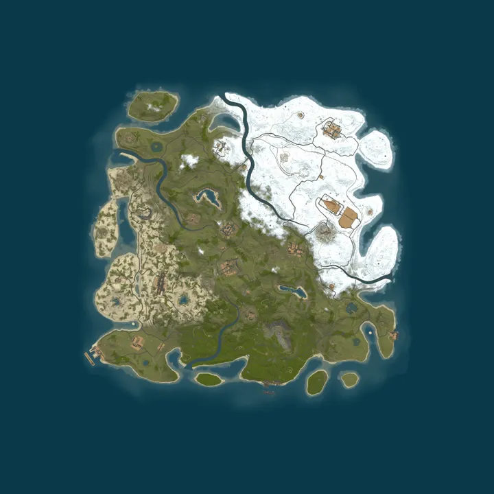 Map of 4Netplayers Rust Server probe 1