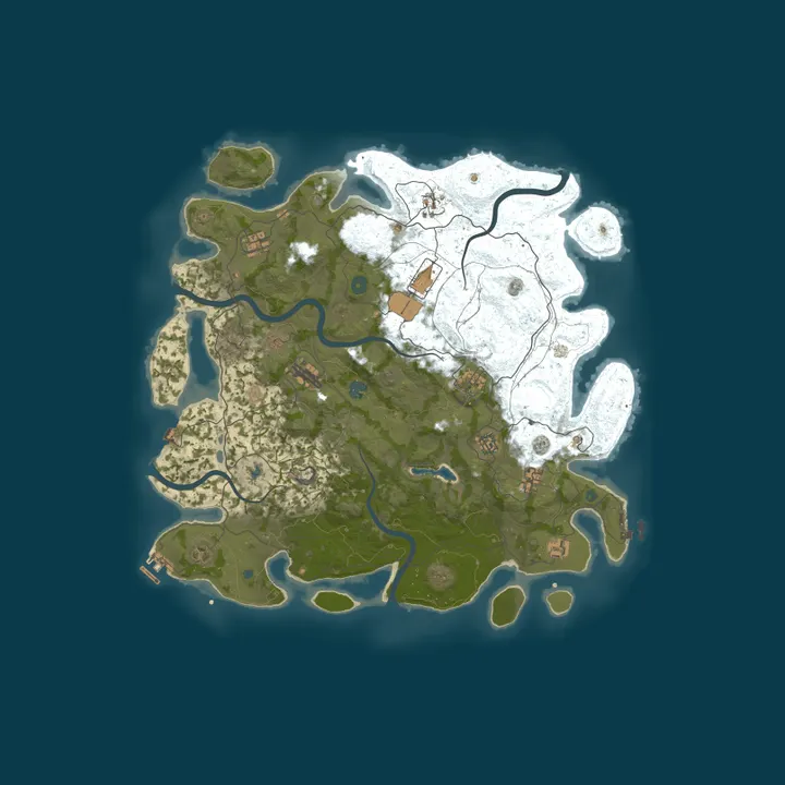 Map of 4Netplayers Rust Server probe 1