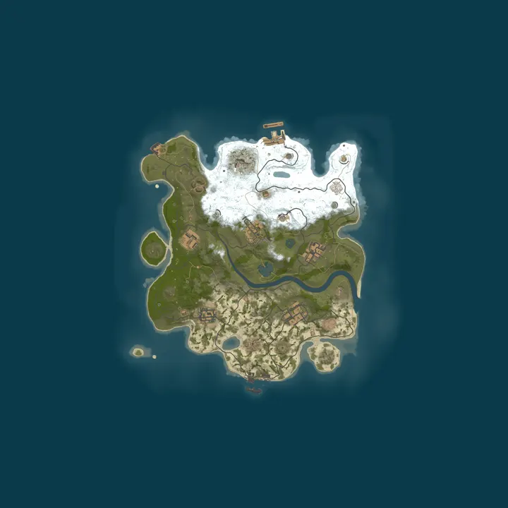 Map of 4Netplayers Rust Server AndyGnbg