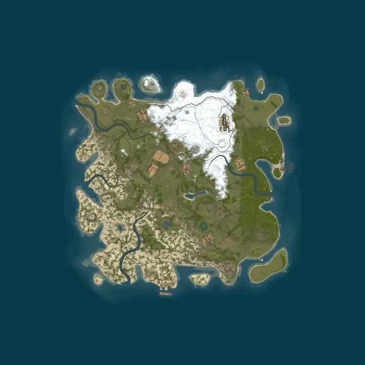 Map of [EU] PVE 60% Less decay - With Raidable Bases | ZOS