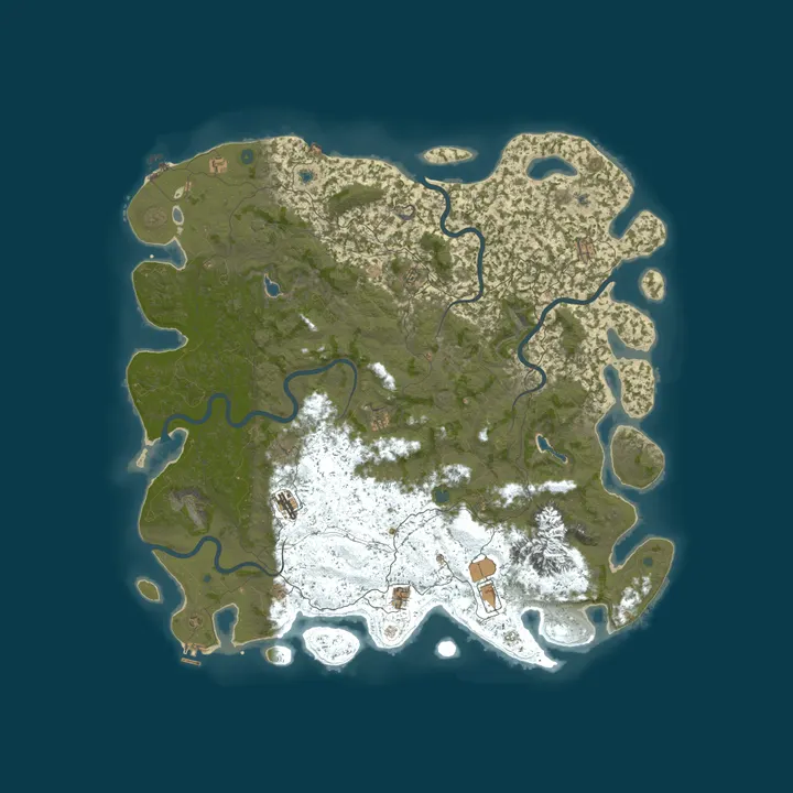 Map of A Rust Server