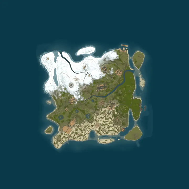 Map of BerlogaRust | Vanilla 2x | Bi-Weekly | No Limit | RU/EU