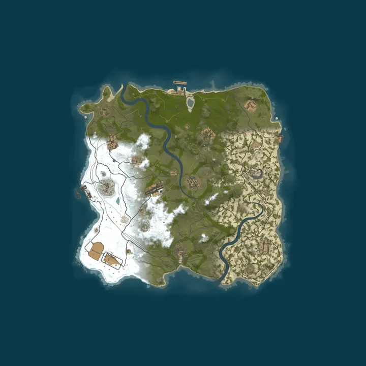 Map of Reddit.com/r/PlayRust - US Friday