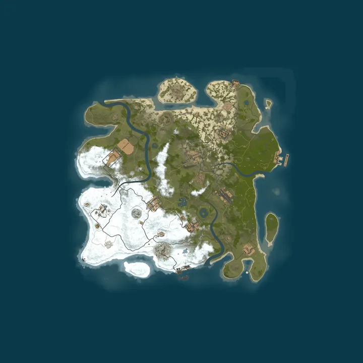 Map of TERRA Rusticus 2: Reborn - 10x|Drugs|Perks|Kits|Shop|