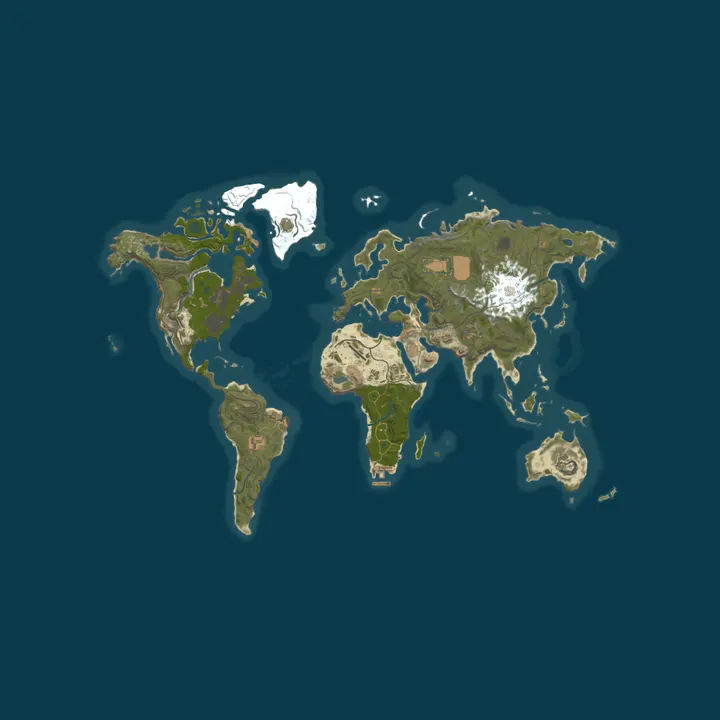 Map of [DE-PVE] Der Rentner Treff CUSTOM MAP The Earth