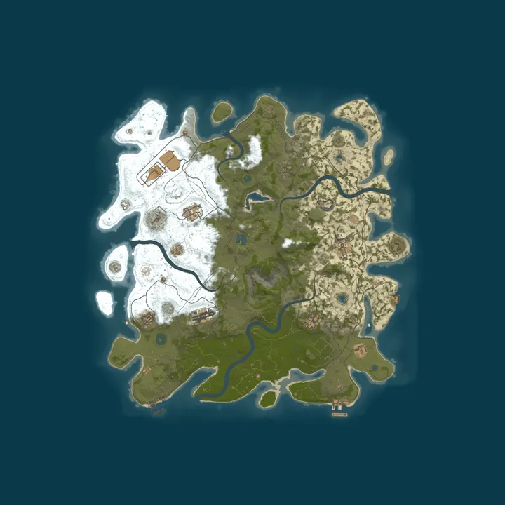 Map of [US] Rusthereum 5X Solo/Duo/Trio/Quad [Loot+/Shop/Kits]